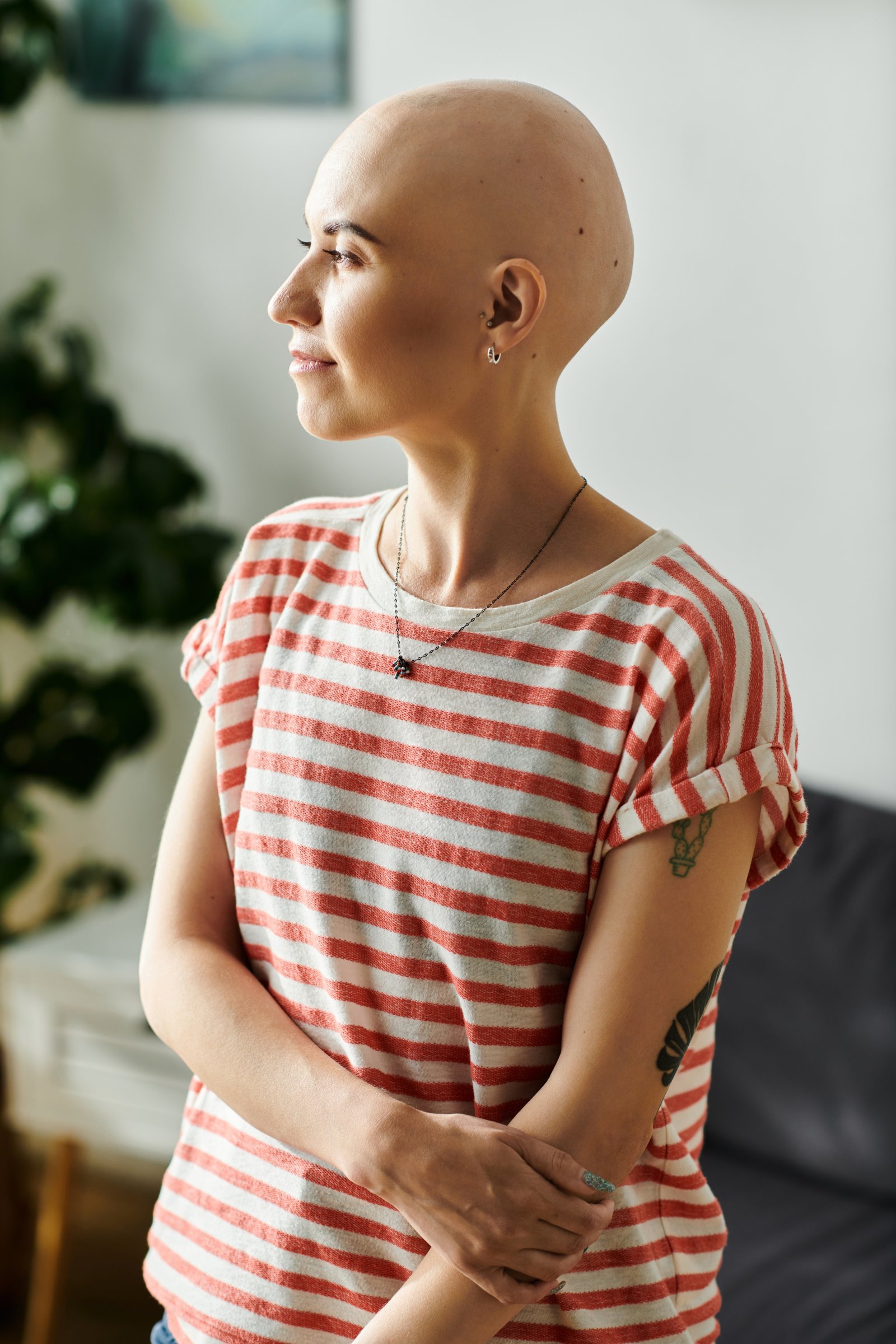 Person looking ahead with hope after cancer treatment