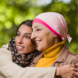 Carer offering emotional support